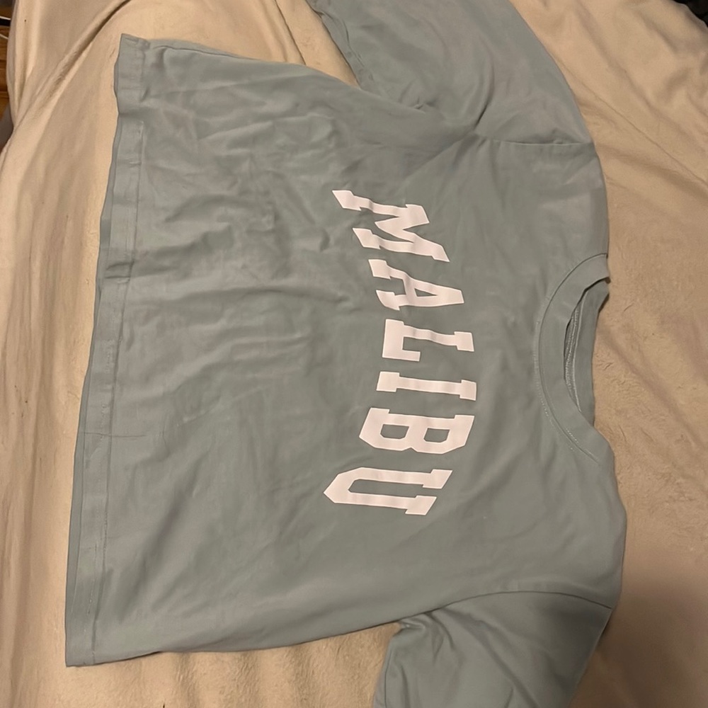 forever 21 cropped malibu tee